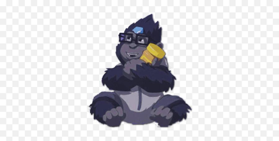 Download Winston Overwatch Png Image Black And White Library - Baby Winston Spray Emoji,Winston Overwatch Emoticon