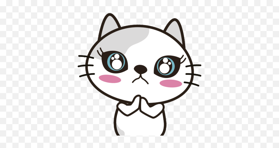 Laimau Emotion Gif - Dot Emoji,Cat Emotion