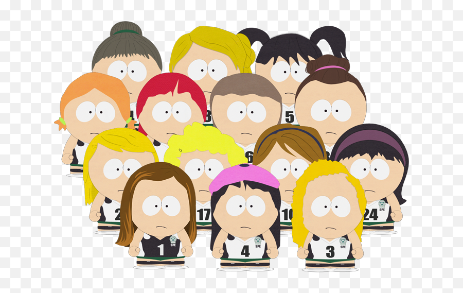 Download Cows Girlsu0027 Volleyball Players - South Park Wendy Emoji,Volleyball Female Player - Animated Emoticons