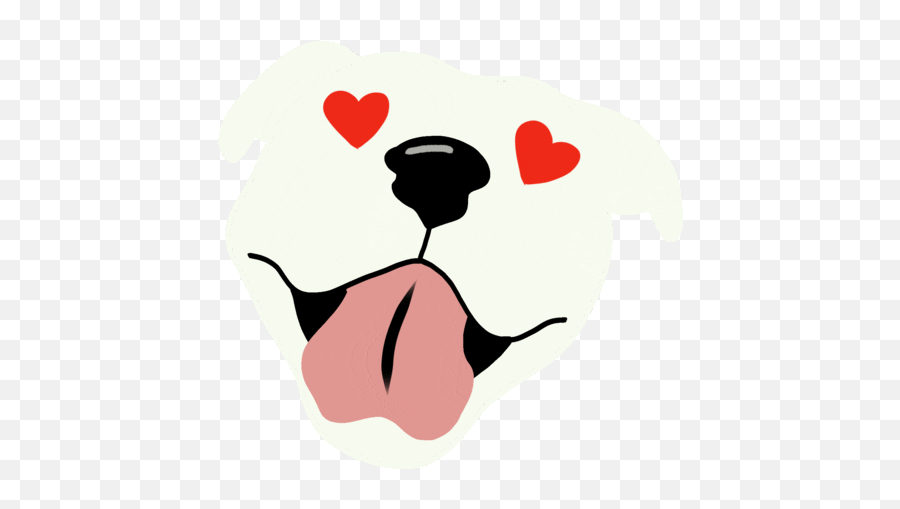 Dog Stickers Pitbull Dog - Happy Emoji,Pit Bull Emoji