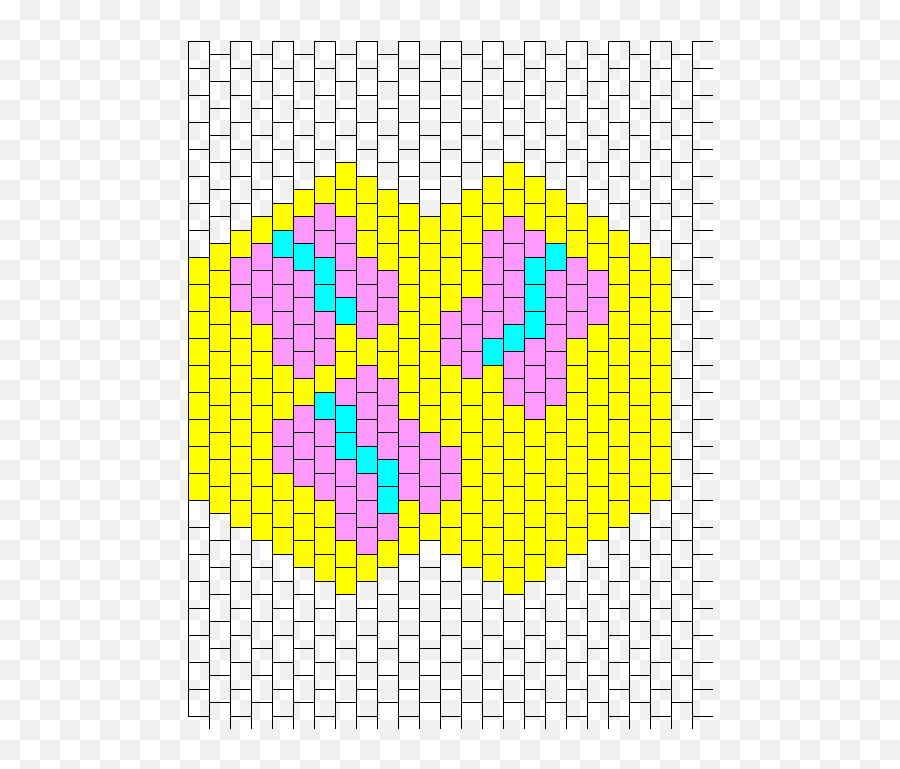 Fluttershy Cutiemark Mask Bead Pattern Peyote Bead Emoji,Heart Flutter Emoji
