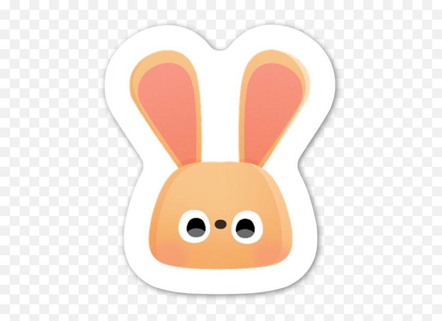 Buy This Cute Cartoon Bunny - Stickers Stickerapp Shop Emoji,Easter Bunny Emoji