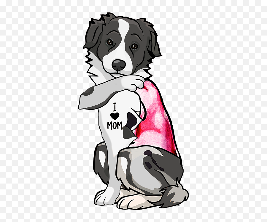 I Love Mom Border Collie Dog Mom Gift Onesie By Felix Pixels Emoji,Border Emoji