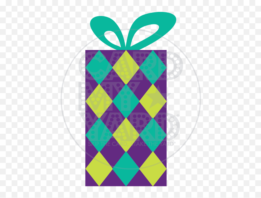 Card My Yard Mandeville Yard Greetings For Any Occasion Emoji,A Triangle Gold That's Pink And Purple Emoji