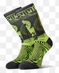 Socco Socks Knee High Stripe Wht - For Teen Emoji,Emoji Knee Socks