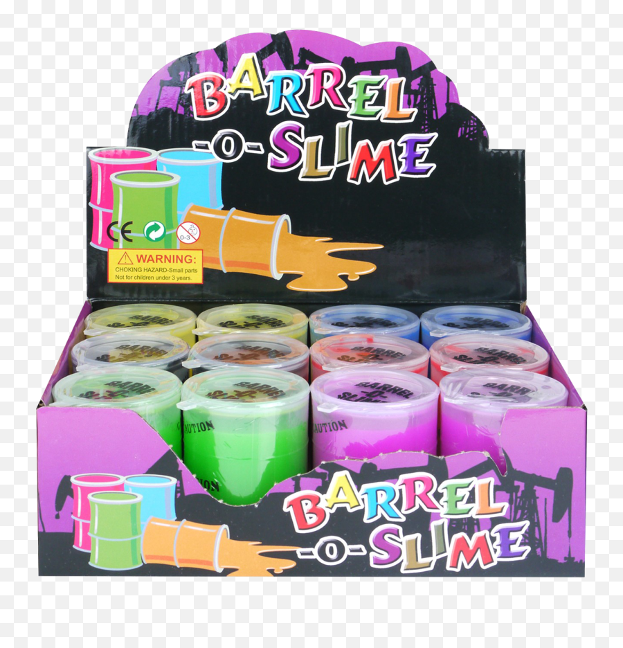 Slime Barrel Large 7cm Assorted Colours - Barrel O Slime Emoji,Choking Emoji