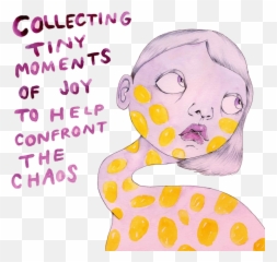 Chaos Depression Anxiety Pink Sticker By Jess Knight - Dot Emoji,Anxiety Emotions