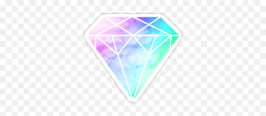 Rainbow Galaxy Diamond - Rainbow Galaxy Diamond Emoji,Galaxy Emoji Tumblr