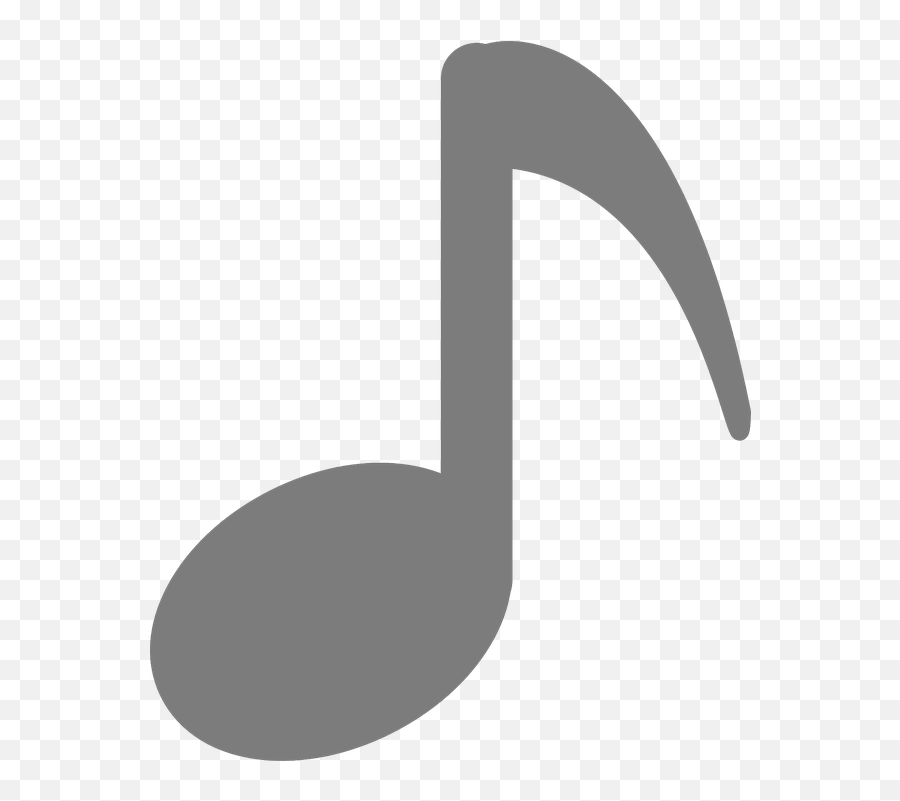Musicales Nota Plana - Transparent Music Note Silhouette Emoji,Emoticon De Musica Para Facebook