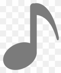 Musicales Nota Plana - Transparent Music Note Silhouette Emoji,Emoticon De Musica Para Facebook