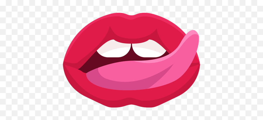 Lip Licking Mouth Icon - Licking Lips Transparent Emoji,Biting Lip Emoji