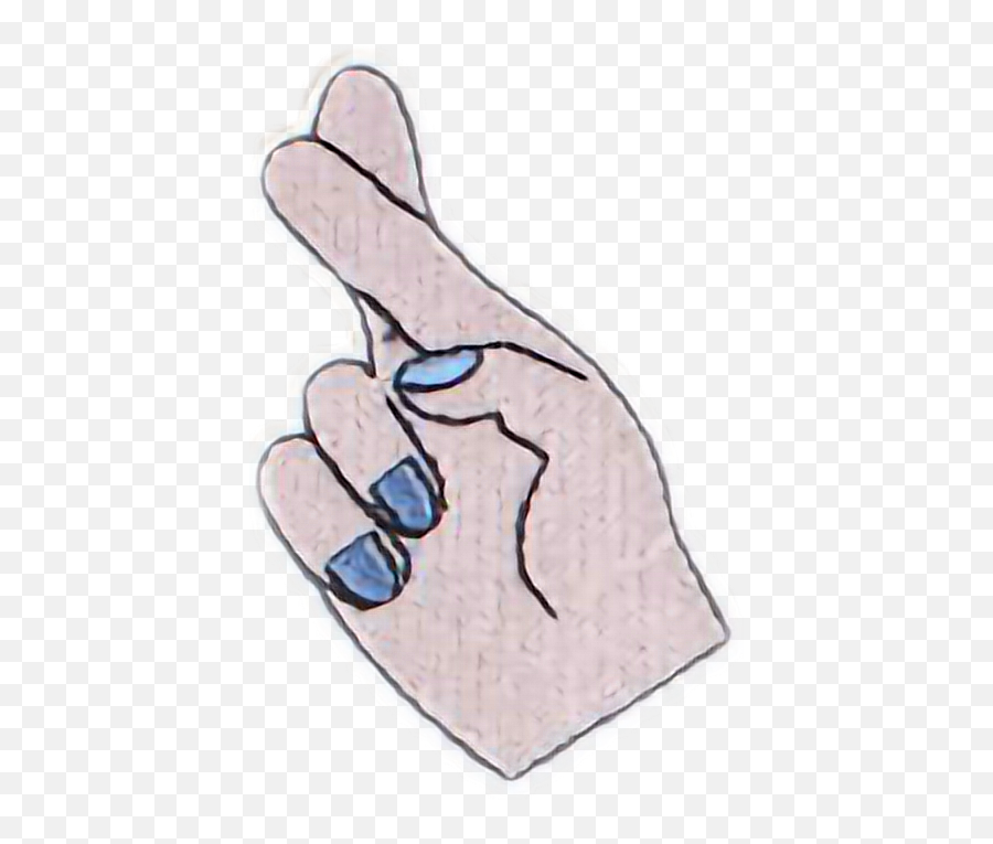 Crossed Fingersfreetoedit - Sticker By Emily Sign Language Emoji,Cross Your Fingers Emoji