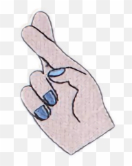 Crossed Fingersfreetoedit - Sticker By Emily Sign Language Emoji,Cross Your Fingers Emoji