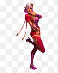 Download Hd Skye Paladins Love Skin - Paladins Emoji,Paladins Emojis