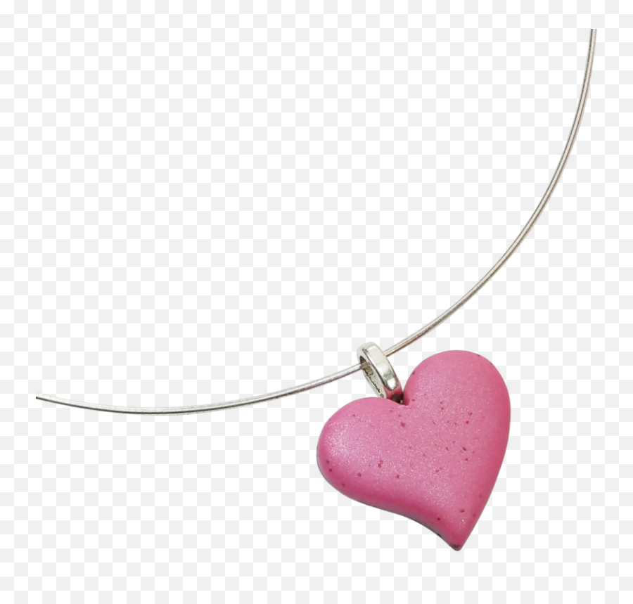 Matte Pink Sway Heart Pendant - Large Solid Emoji,Emotions Swayed By Images