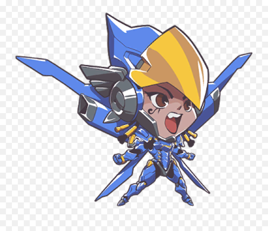 Overwatch Pharah Chibi Sticker By Joseri Mercado - Overwatch Cute Spray Transparent Png Emoji,Kakaotalk Overwatch Emoji