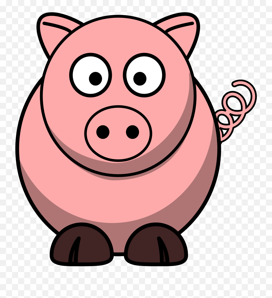 Cartoon 3d Pig Clipart Free Image - Clipart Pig Cartoon Emoji,Cartoon Emotions 3d