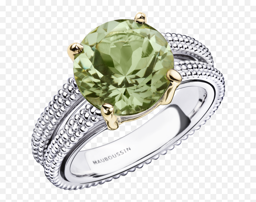 Chanson Damour Ring - Chanson D Amour Mauboussin Emoji,Gold Green Emotions