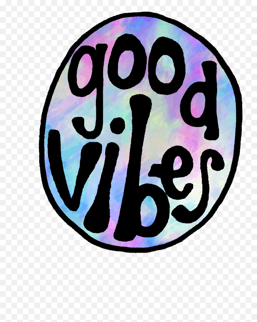 Groovy Good Vibes Watercolor Circle - Logo Tie Dye Png Emoji,Groovy Emoji