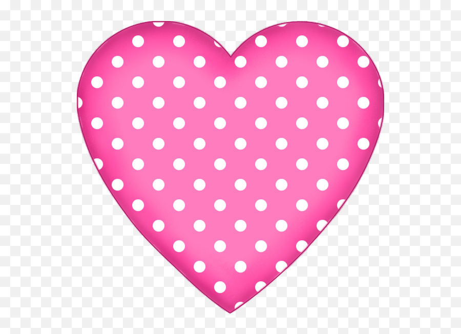 Hearts Ideas In 2021 - Pink Polka Dot Heart Emoji,