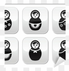 Russian Doll Retro Matrioshka Vector - Matryoshka Doll Emoji,Russian Doll Emoticon
