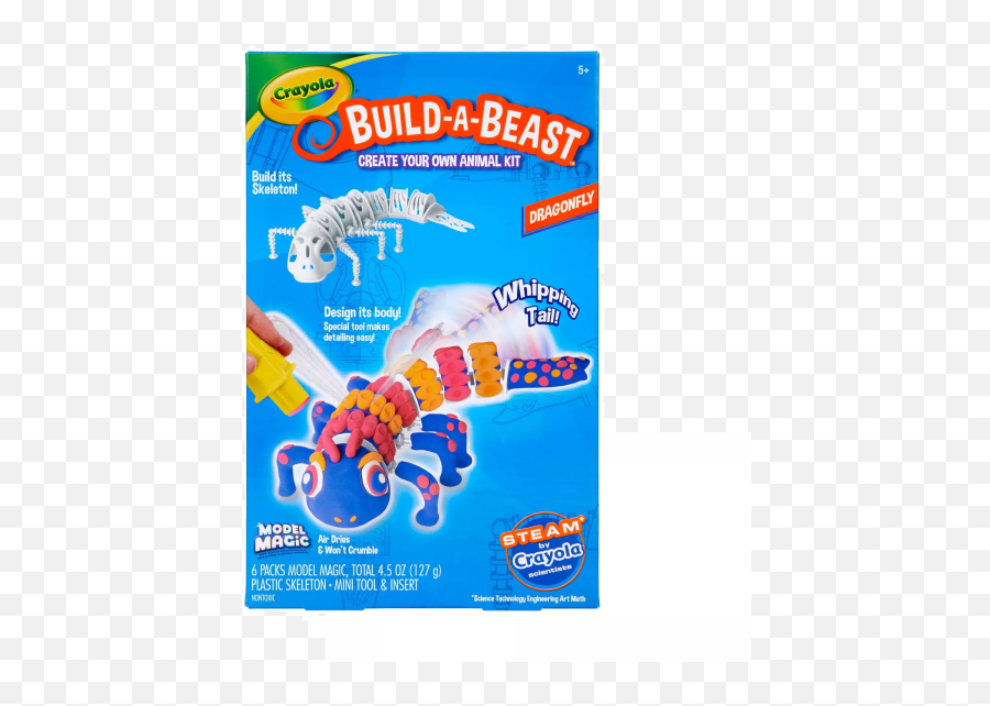 Crayola Build - Abeast Model Magic Animal Kit Dragonfly 747341 Crayola Build A Beast Emoji,Dragonfly Text Emoticon