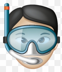 Man Wearing Goggles Black - Desert Arc Emoji,Snorkel Emoji