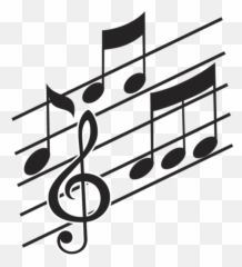 Musical Note Silhouette Clip Art - Music Wall Paint Design Emoji,Girl No Sign Music Notes Emoji Pop