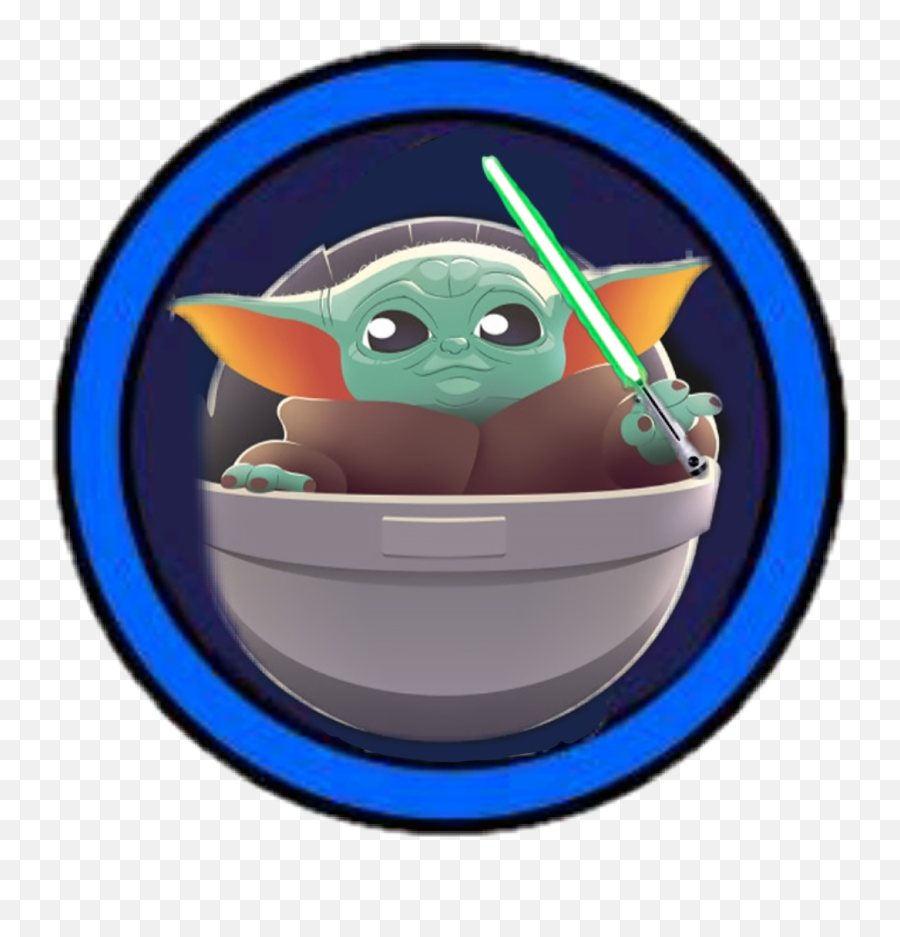 Lightsaber Baby Yoda With Sticker - Yoda Emoji,Light Saber Emoji