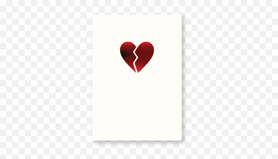Foiled Broken Heart Emoji - Language,Blank Heart Emoji