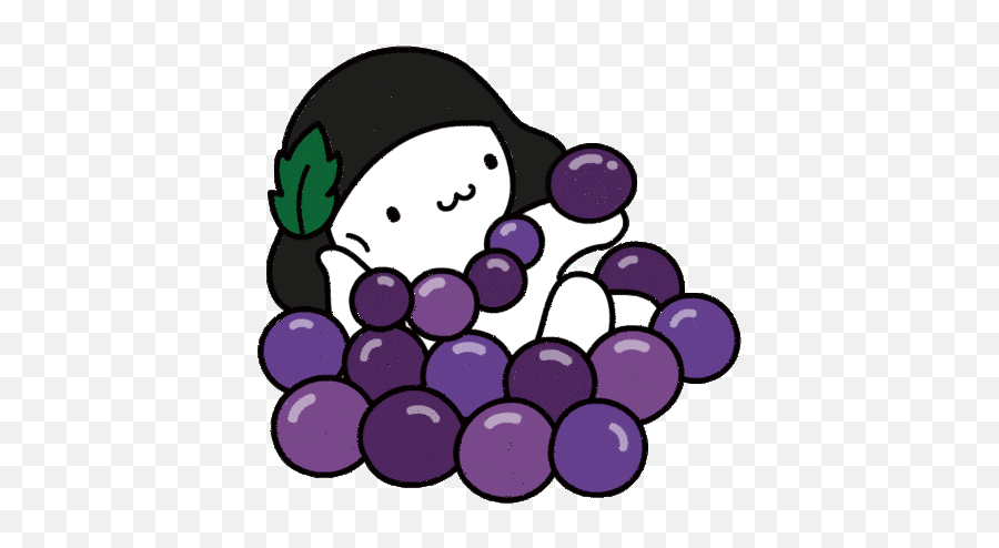 Grape Grapes Sticker - Grape Grapes Discover U0026 Share Gifs Dot Emoji,Facebook Emoticons Grapes