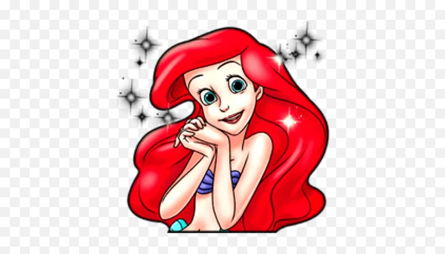 Arielu201d Stickers Set For Telegram - Fictional Character Emoji,Little Mermaid Emojis