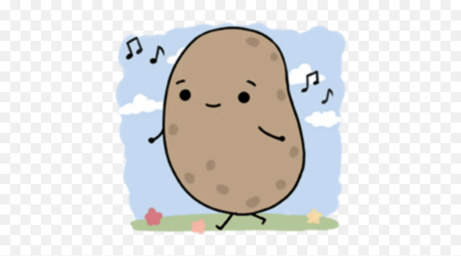52 Ideas - Happy Emoji,Kawaii Potato Emoji Set