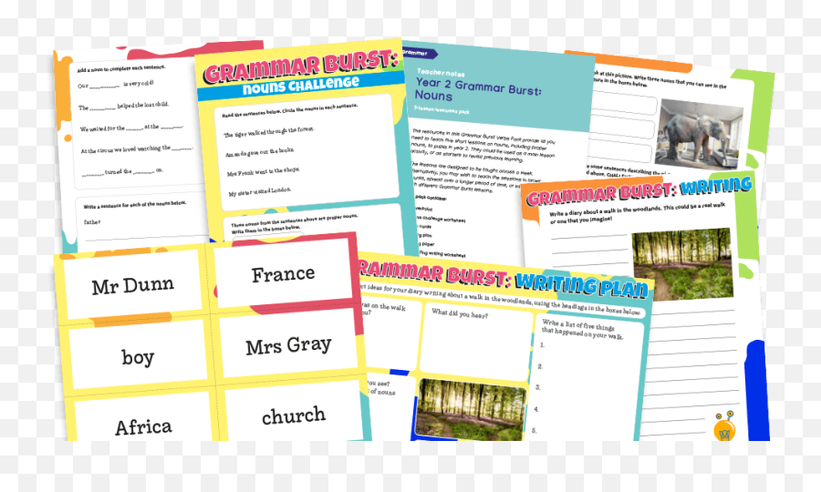 Year 2 Nouns Grammar Worksheets Lesson Pack Plazoom Emoji,Free Powerpoint Emotion Cards