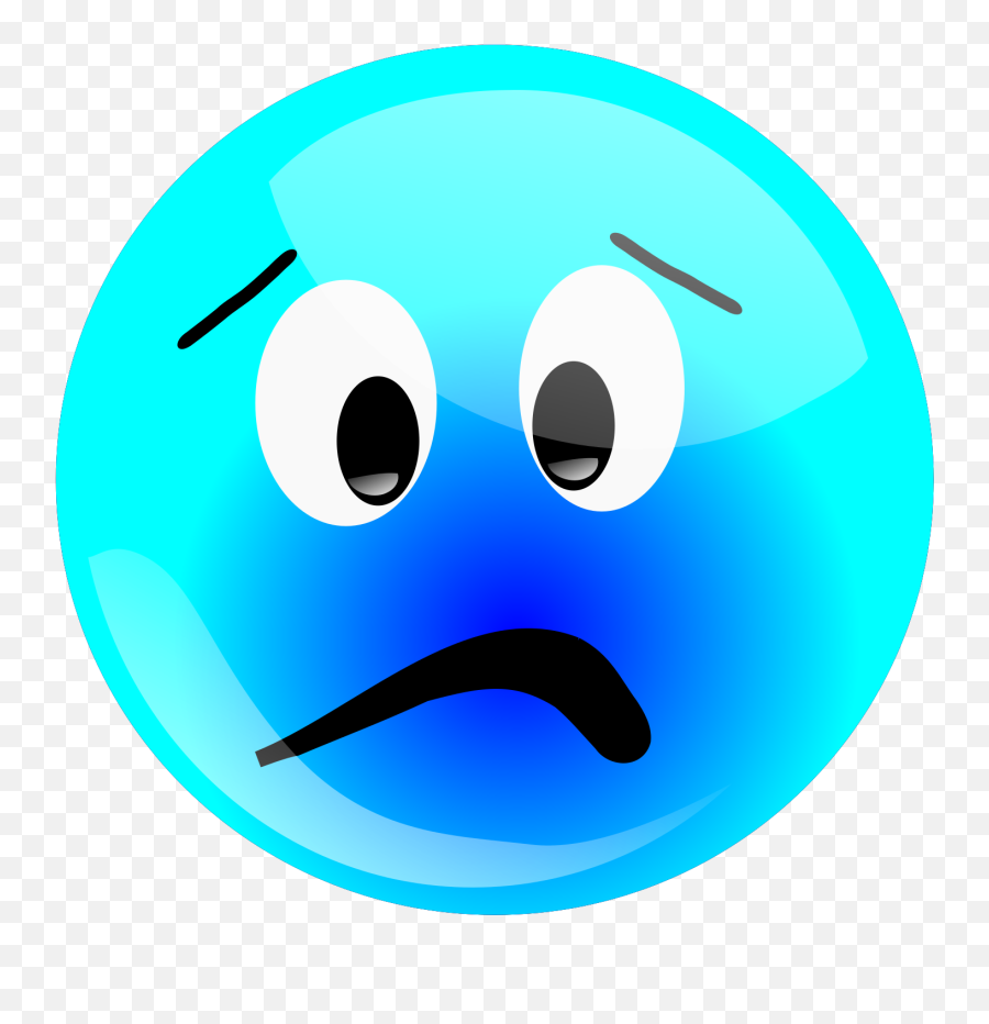 Blue Smiley Svg Clip Arts Download - Download Clip Art Png Emoji,The Blue Emoticon