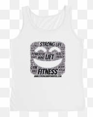 Ladiesu0027 Tank U2013 Strongandpowerful Emoji,Grey Dumbbell Emoji