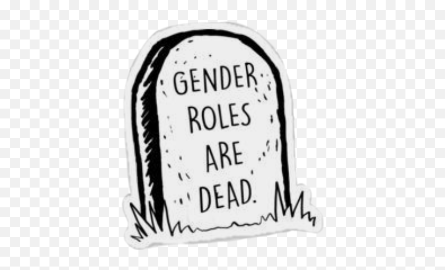 Grave Non - Binary Gender Role Pride Sticker By Karma Hard Emoji,Non Binary Emoji