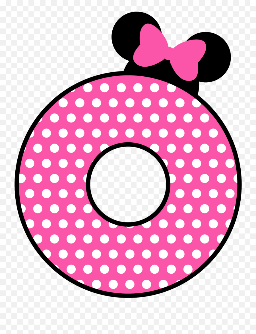Precioso Alfabeto Tipo Minnie Rosa - Oh My Alfabetos Pink Polka Dot Circle Emoji,Bizcochos De Emoji