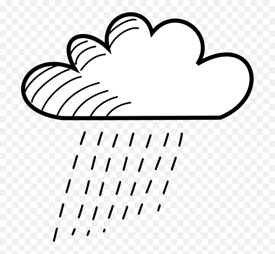 Very Heavy Rain Cloud Simple Drawing Transparent Png - Stickpng Emoji,Storm Cloud Emoji