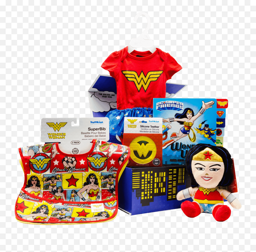 Wonder Woman My 1st Lil Superhero Gift Box Infant 0 - 6m Emoji,Super Hero Emoji Woman