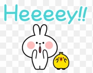 Spoilt Rabbit Simple Words Sticker Pack - Stickers Cloud Emoji,Talking Cloud Emoji