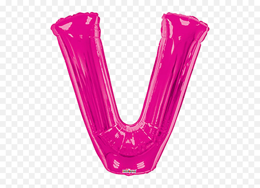 Pink Letter V 34u2033 Balloon Emoji,Letter V Emoji