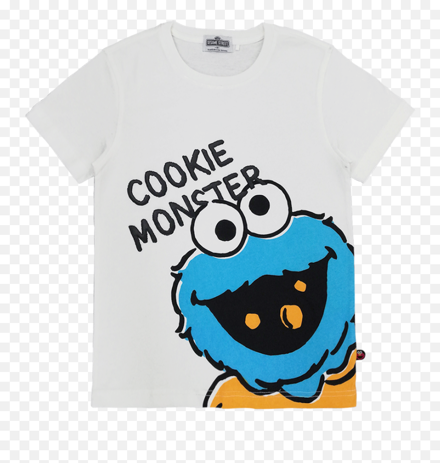 Cookie Monster Kids Graphic T - Cookie Monster T Shirt Emoji,Cookie Monster Emoticon