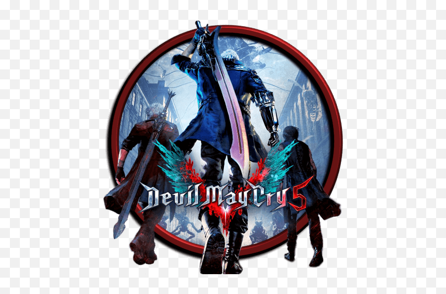 Devil May Cry 5 - Designbust Devil May Cry 5 Ps4 Cover Emoji,Devil Emoji Movie