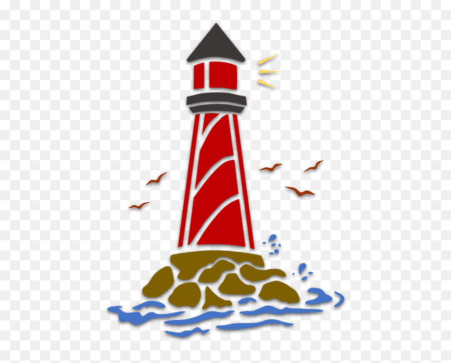 Light House U2013 Art U0026 Islamic Graphics Painting Crafts - Clip Art Lighthouse On The Rocks Emoji,Beach Emoji Art