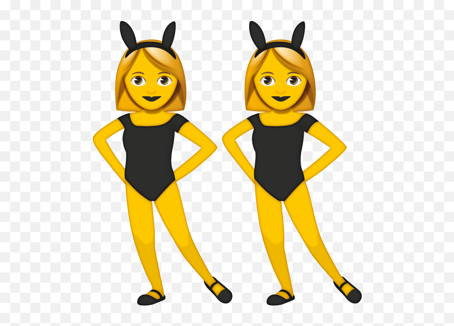 Emoji U2013 The Official Brand Women With Bunny Ears Yellow - Bunny Ears Emoji Jpg,Business Man Emoji