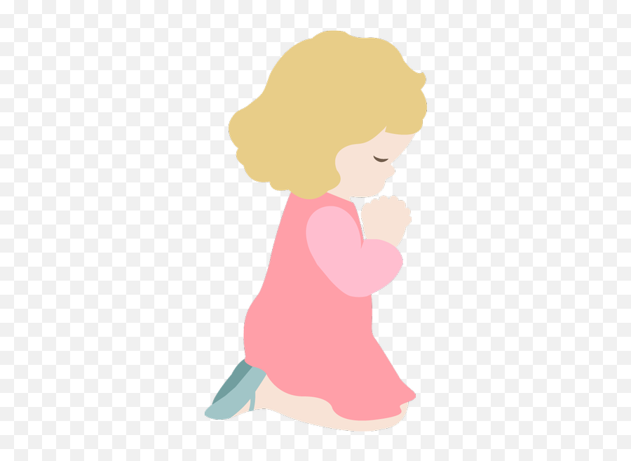 Praying Hands Clip Art Prayer Child - Girl Praying Clipart Emoji,Girl Praying Emoji