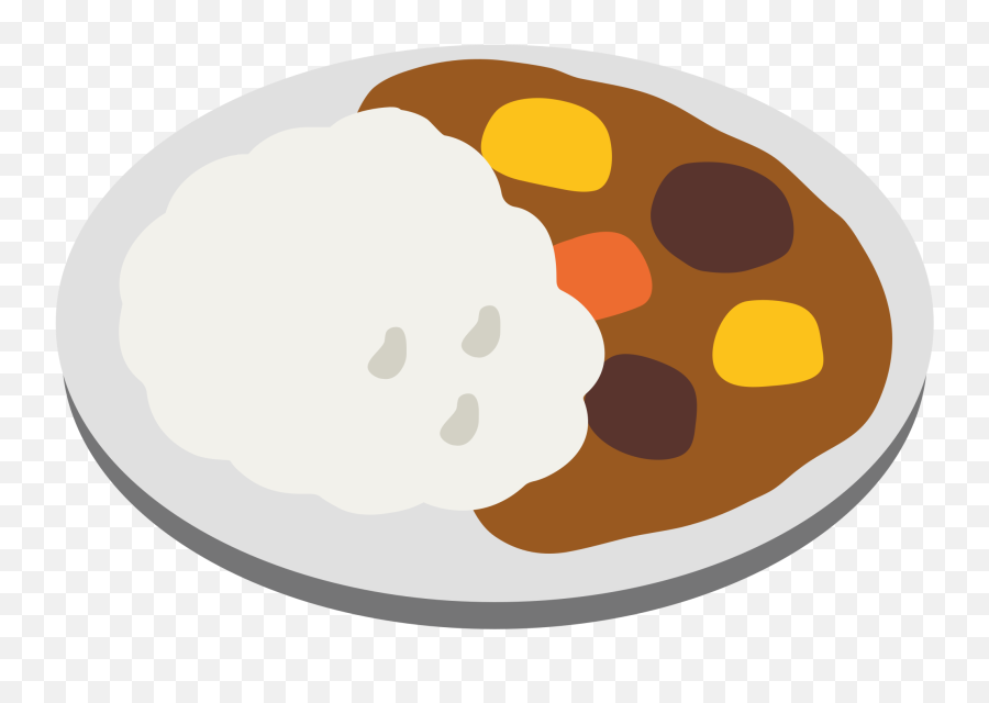 Curry Rice Emoji Clipart - Curry And Rice Cartoon,Rice Bowl Emoji