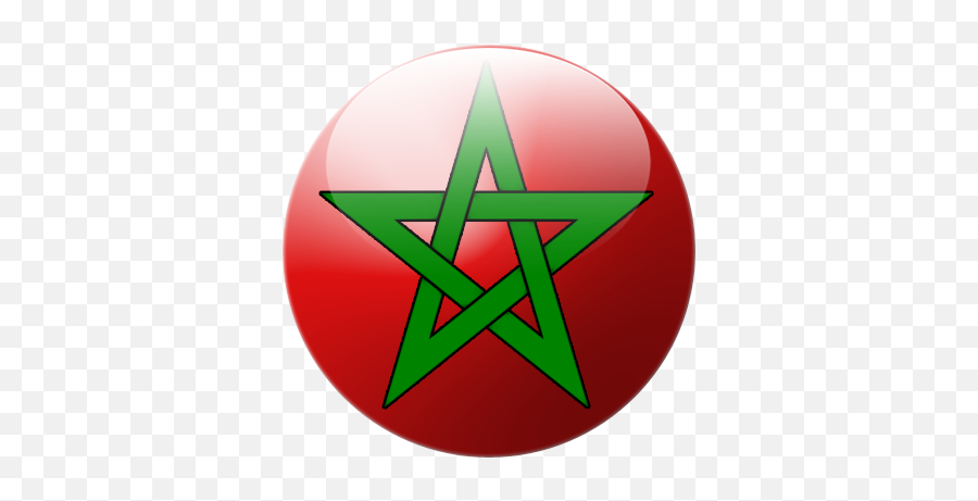 Moroccan Flag Circle - Optical Illusions Impossible Shapes Emoji,Morocco Flag Emoji