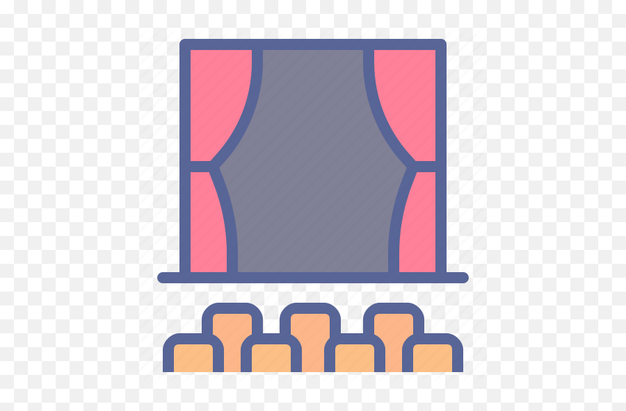 Cinema Movie Screen Show Stage Theater Watch Icon - Download On Iconfinder Vertical Emoji,Emoji Movie Villan